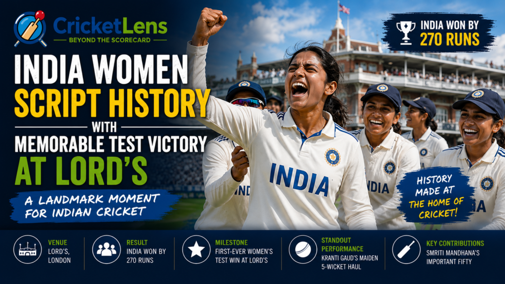 india won lords